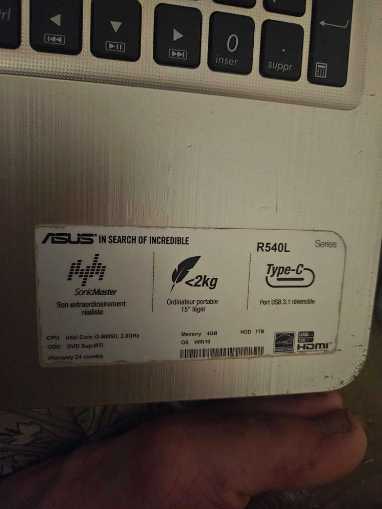 Pc portable asus