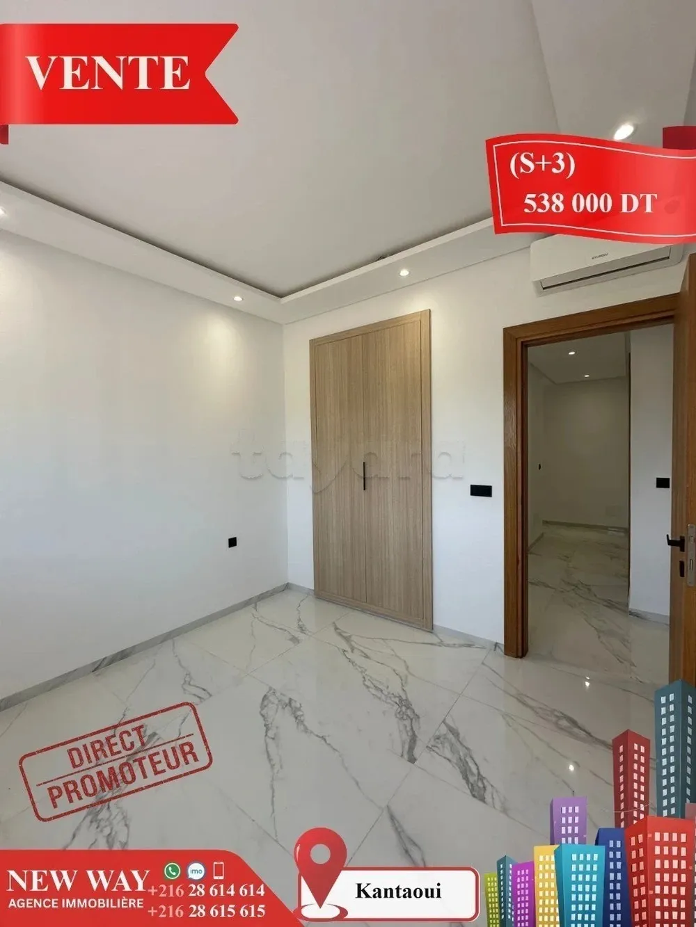 (S+3) à Kantaoui Direct Promoteur, Prés de la Mer