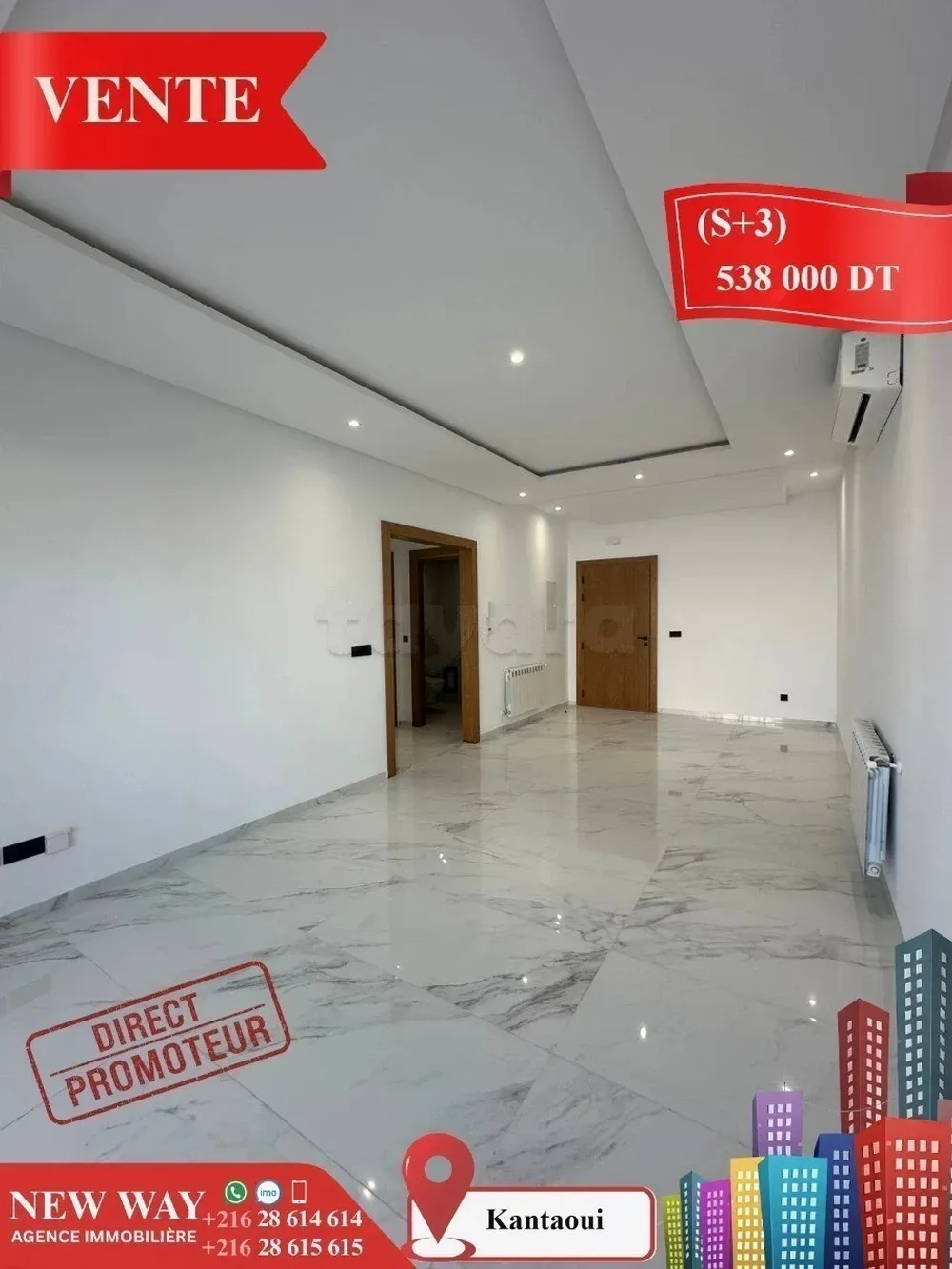 (S+3) à Kantaoui Direct Promoteur, Prés de la Mer