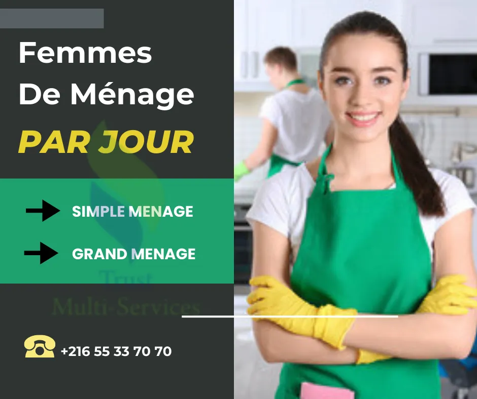 FEMME DE MENAGE PAR JOUR A LAC 1