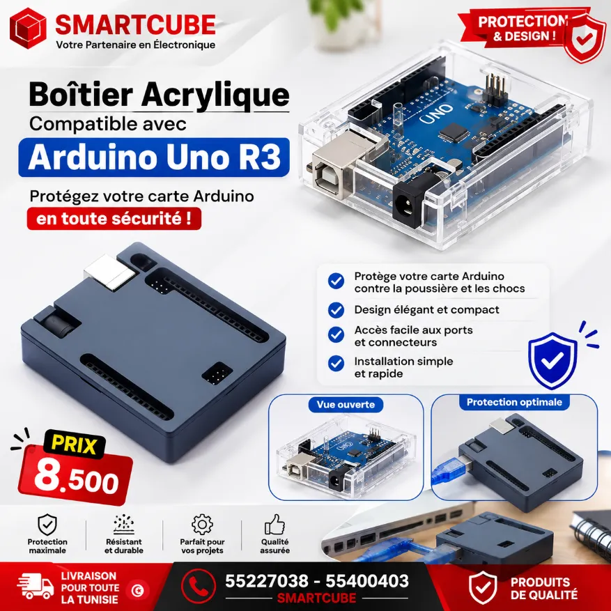 Boitier Protection pour Carte Arduino uno