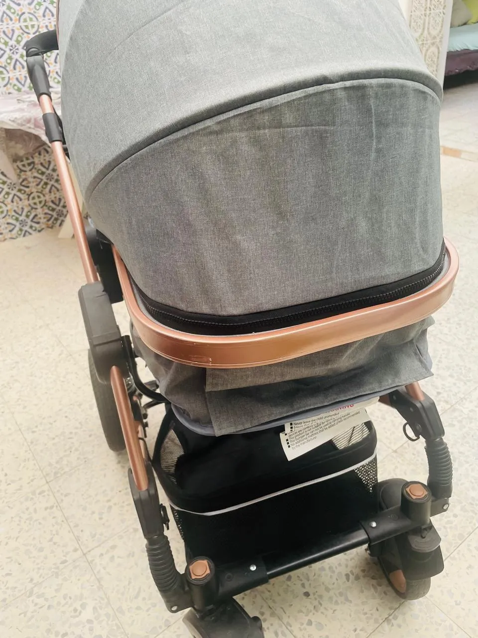 poussette belecoo jdida + sac bebe belecoo