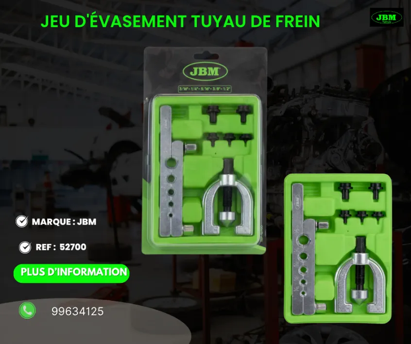 A VENDRE MATERIEL DE GARAGE REF: 52700 JEU D'ÉVASEMENT TUYAU DE FREIN