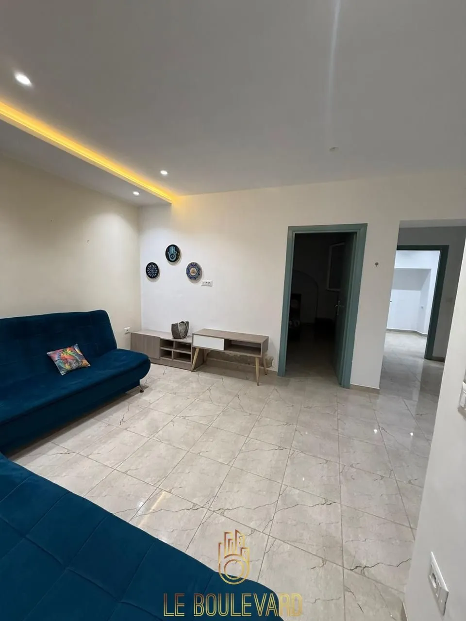 A Louer Rez-de-chaussée S+2 Haut Standing semi meublé à Mahfar, Nabeul 