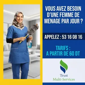 femme de menage par jour a borj touil
