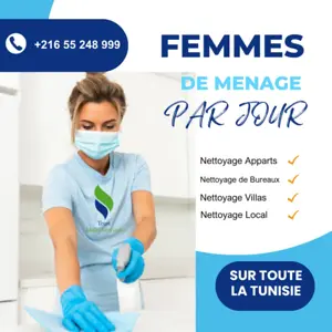 femme de ménage par jour a tunis 
