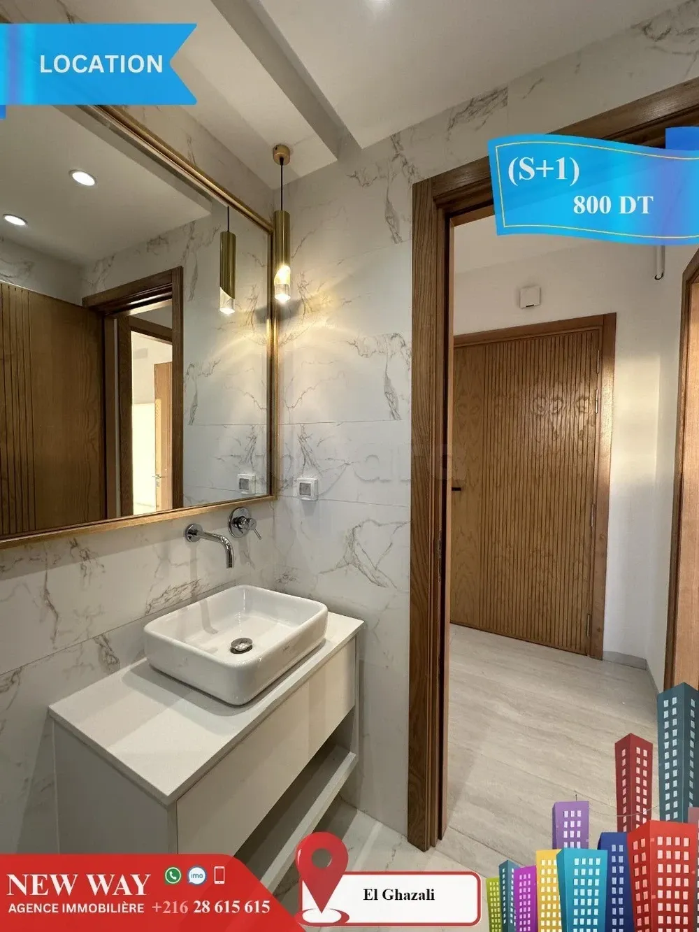 (S+1) Jamais Habité à Bouhsina El Ghazali