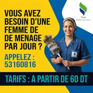 femme de menage par jour a boumhal