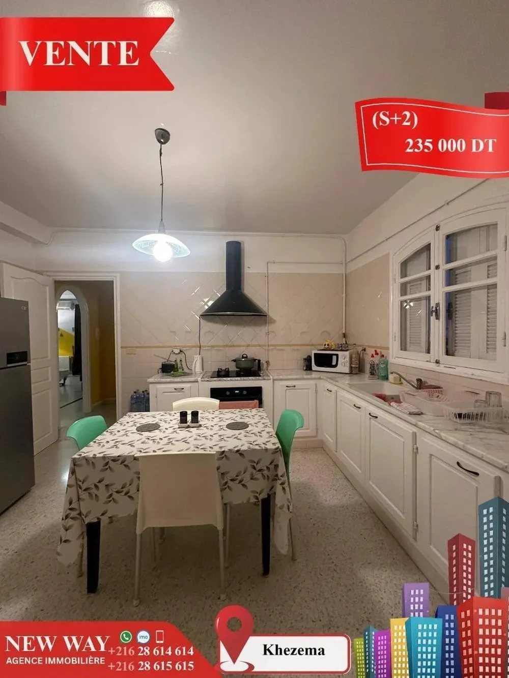 (S+2) à Khezema avec Meubles