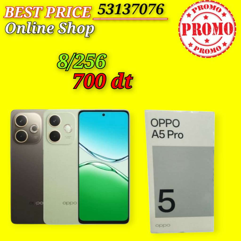 OPPO A5 Pro 8/256 4G Cacheté Neuf paquet fermé # validé ✔️