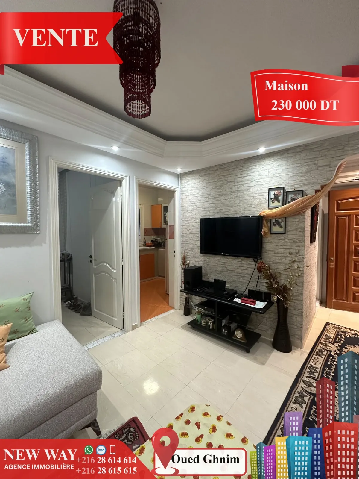 Maison à Jawhara (Oued Ghnim) 