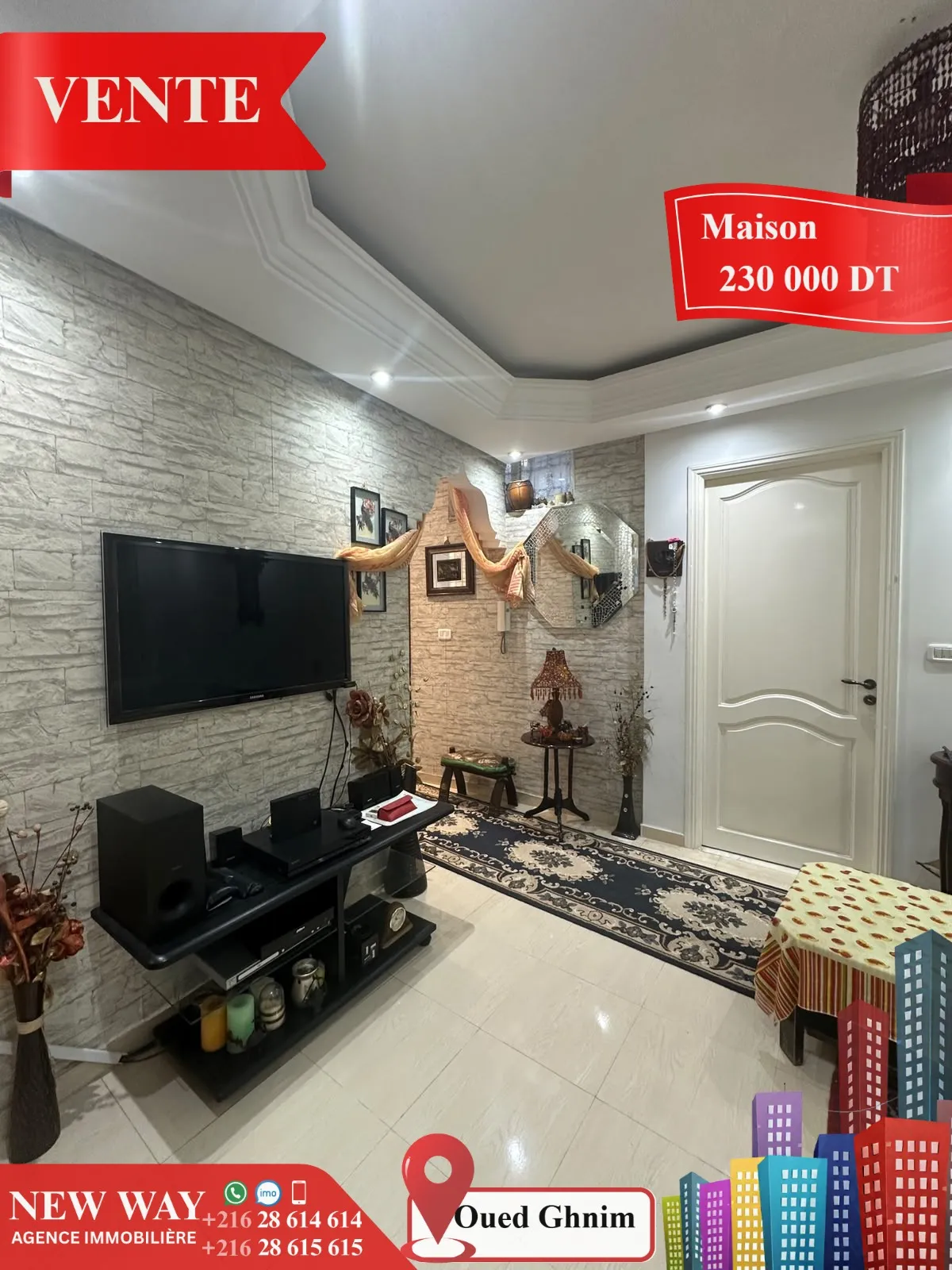 Maison à Jawhara (Oued Ghnim) 