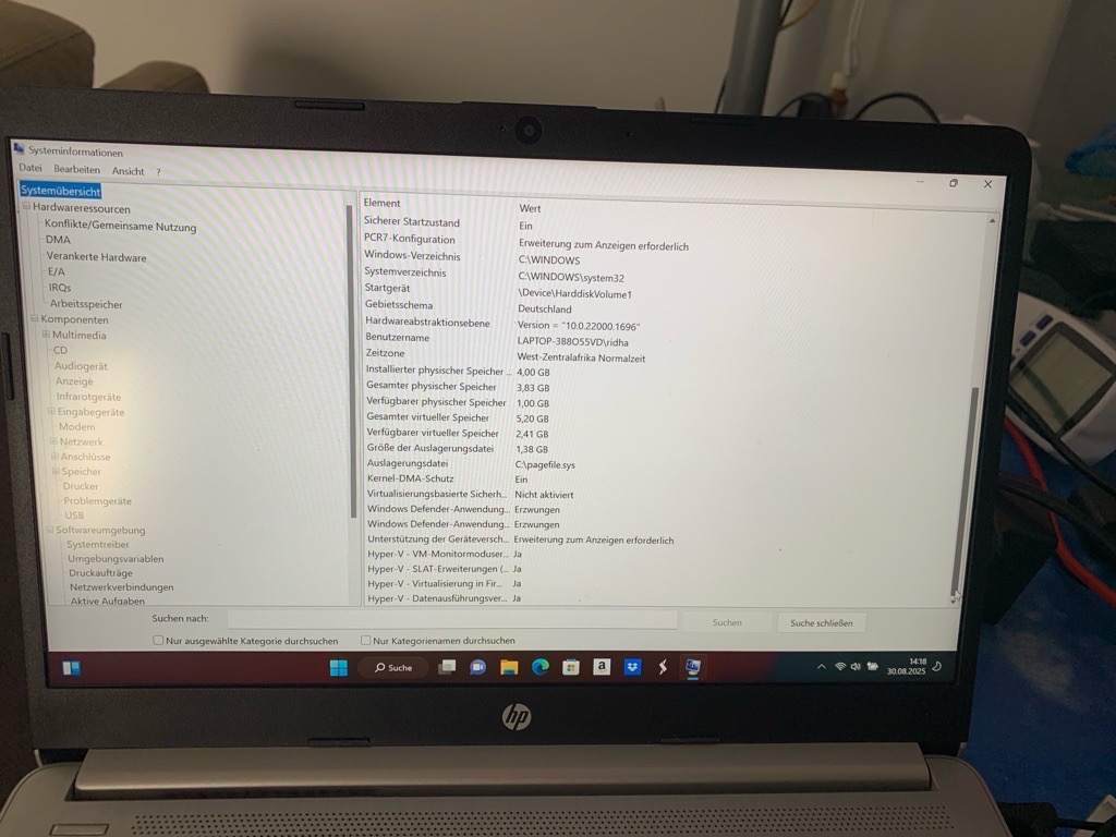 HP Laptop / Note Book 13“ presque neuf