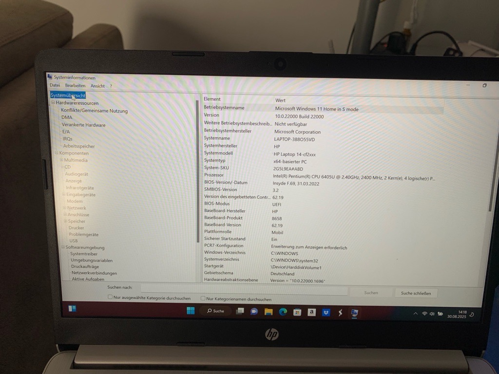 HP Laptop / Note Book 13“ presque neuf