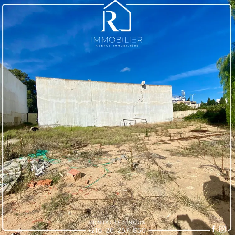 للبيع قطعة أرض في الحمامات  2éme position sur la route principale VUE SUR MER