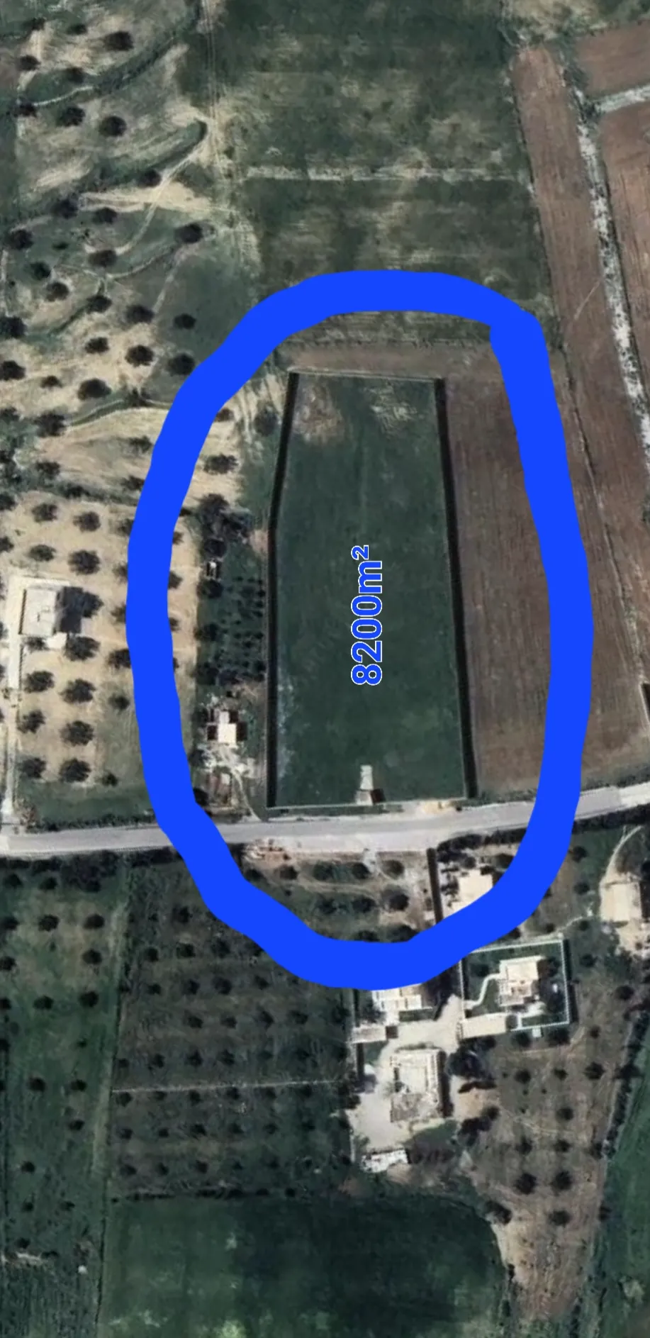 Forfait: PRIX TRÈS NÉGOCIABLE! Terrain entièrement clôturé à HAMMAMET 8200m²