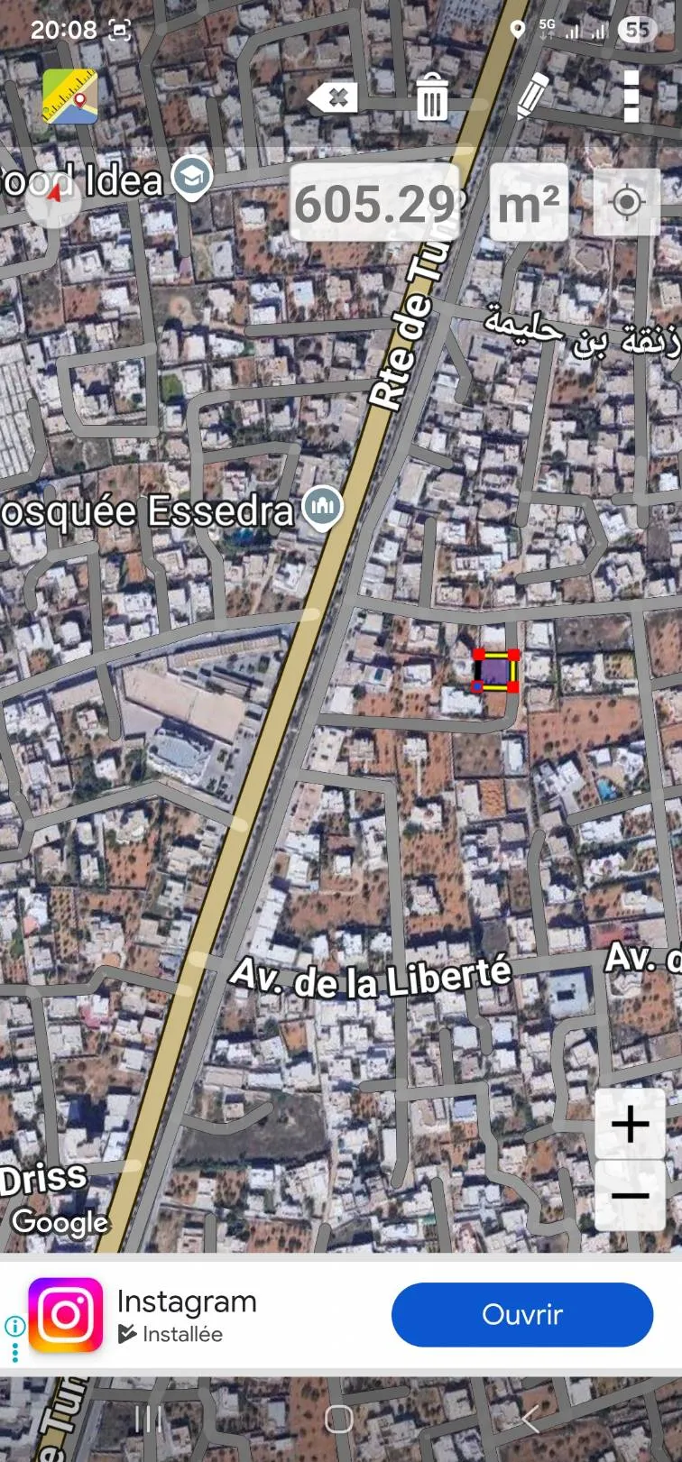 Vente terrain titre bleu