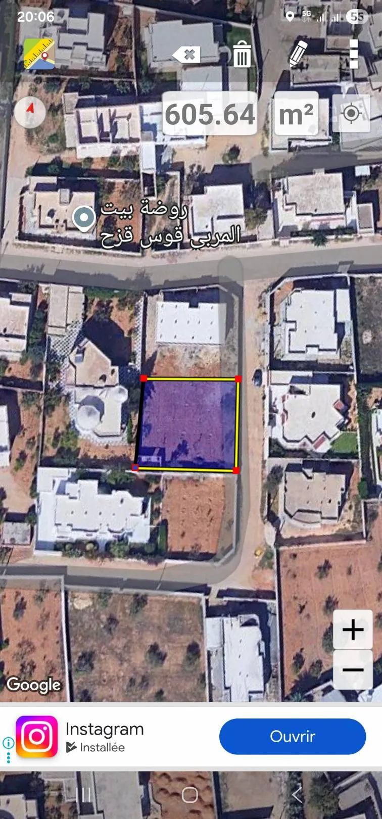 Vente terrain titre bleu