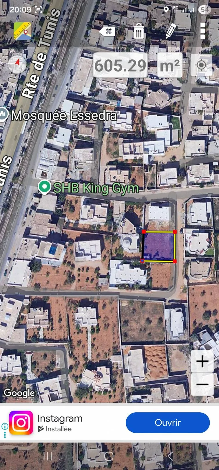 Vente terrain titre bleu