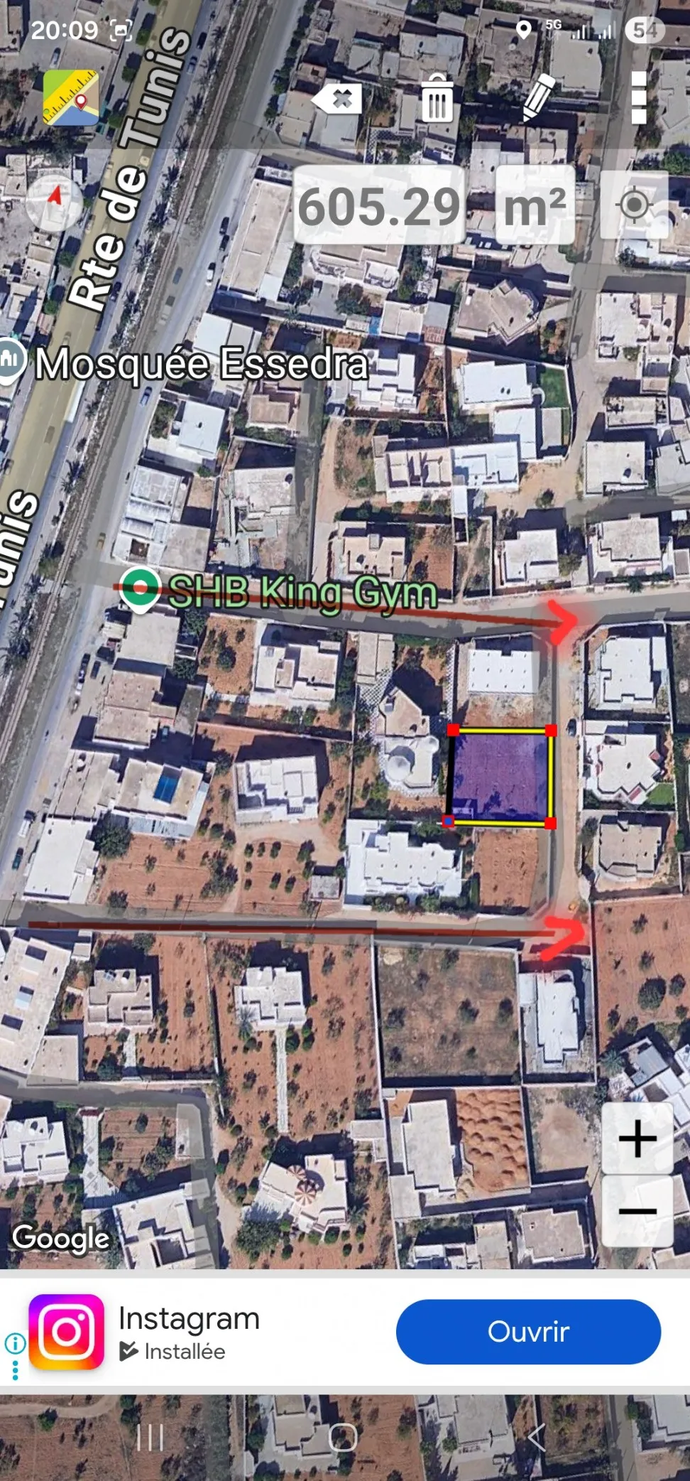 Vente terrain titre bleu