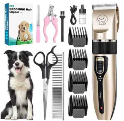 kit de toilettage professionnel pour animaux  rechargeable