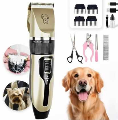 kit de toilettage professionnel pour animaux  rechargeable