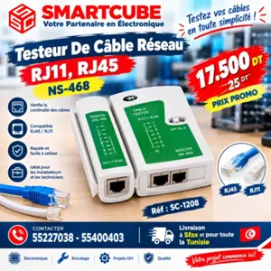 Testeur de câble réseau RJ11 / RJ45 - Sous garantie – Emballage d'origine