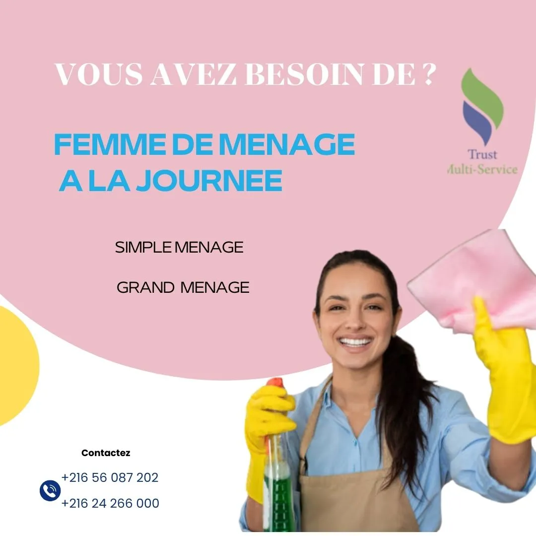 femme de ménage à el mourouj