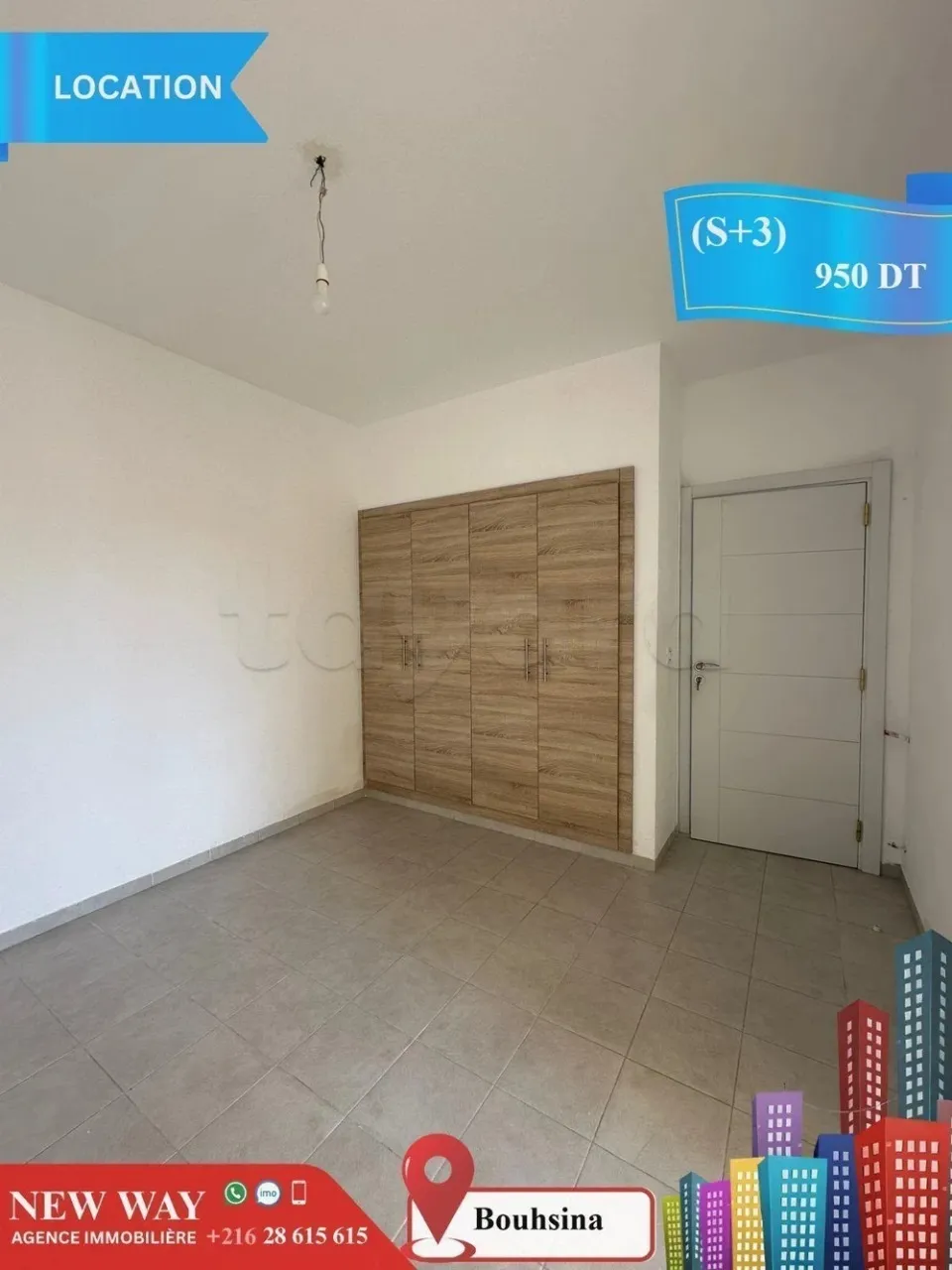 (S+3) à Bouhsina, avec Place de Parking