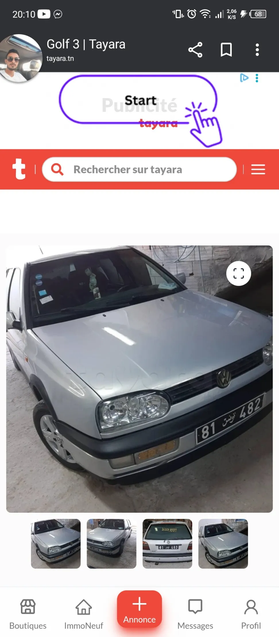 Golf 3 essence 6 cv 
