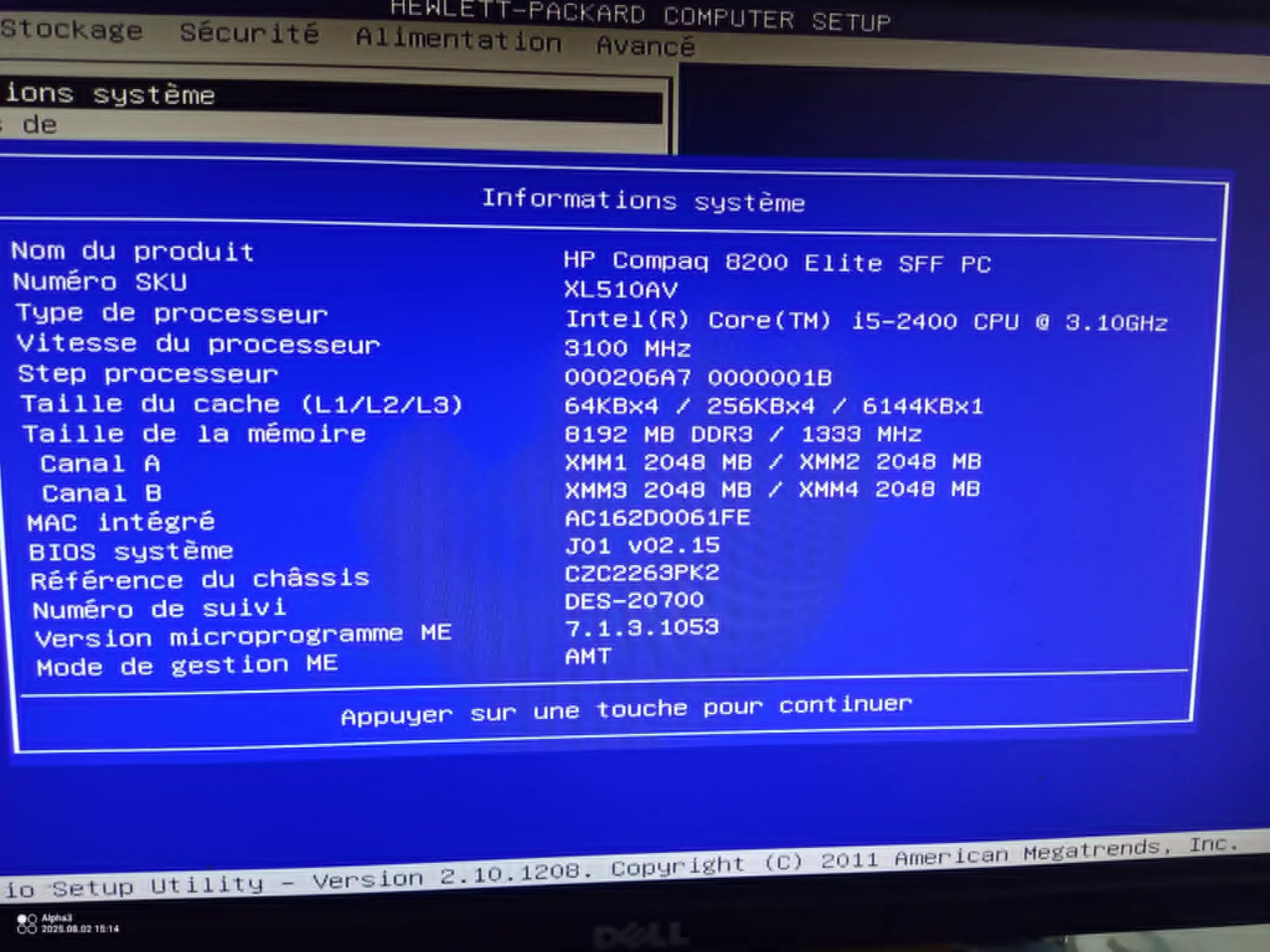 Unité HP i5