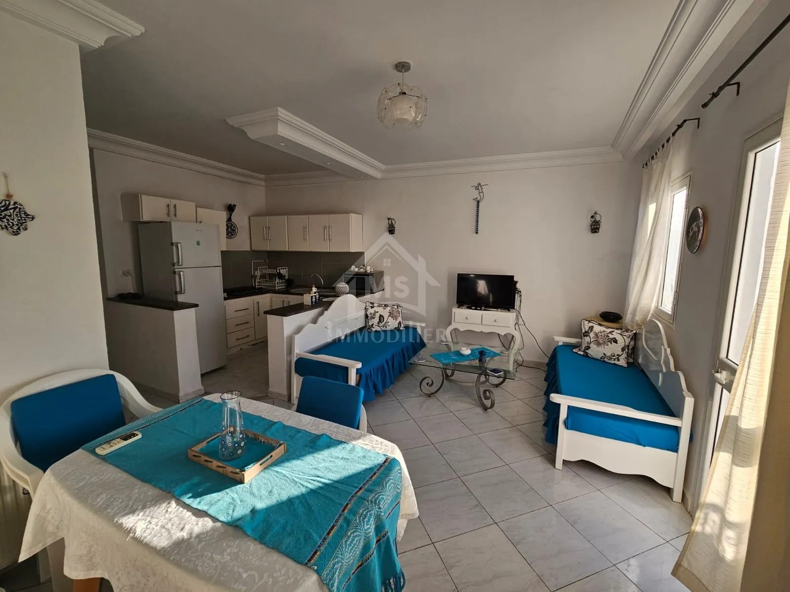 Location estivale: Appartement S+2 meublé à louer à Hammamet Nord 51355351