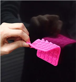 Support à Ventouse pour Téléphone Double Face Silicone Ventouse Auto-adhésif