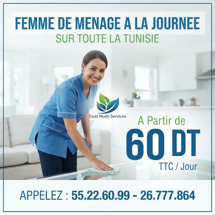 DES FEMMES DE MENAGE PAR JOUR A ARIANA