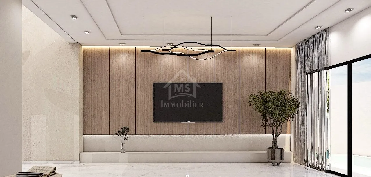 A vendre, villa sur plan S+5 à Yasmine Hammamet 51355351