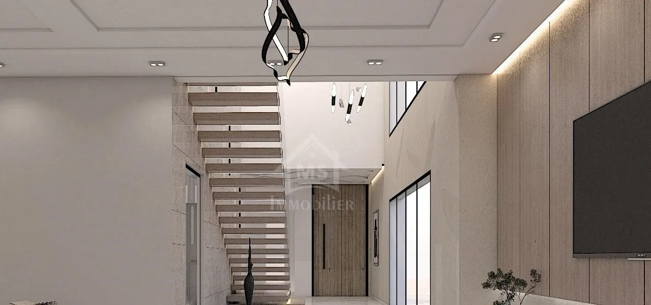 A vendre, villa sur plan S+5 à Yasmine Hammamet 51355351