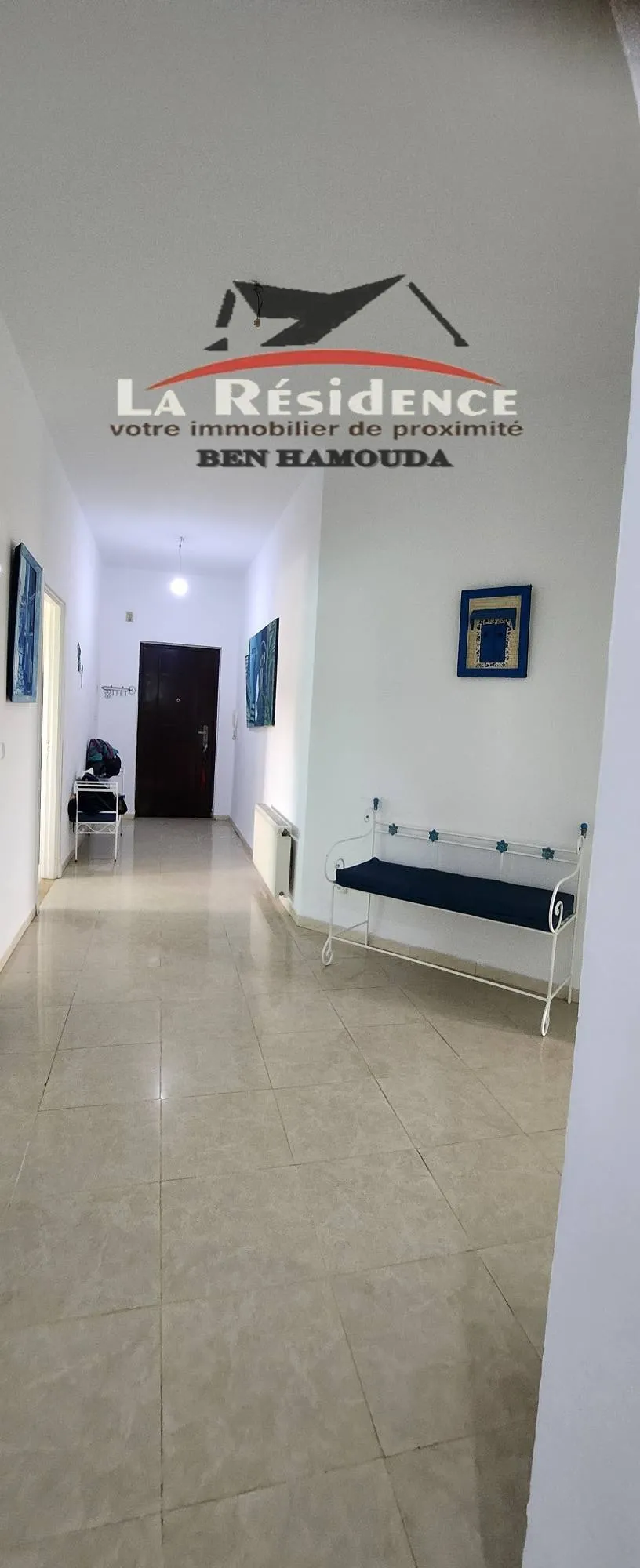 Appartement Meublé Bien équipé dans une Résidence calme et sécurisée à Bizerte.