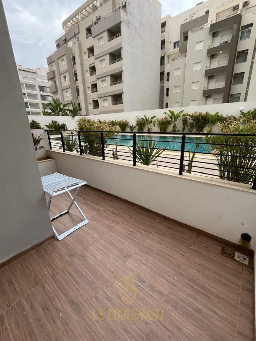 Location Estivale : Appartement S+1 Haut Standing Avec Terrasse à AFH Mrezga, Nabeul