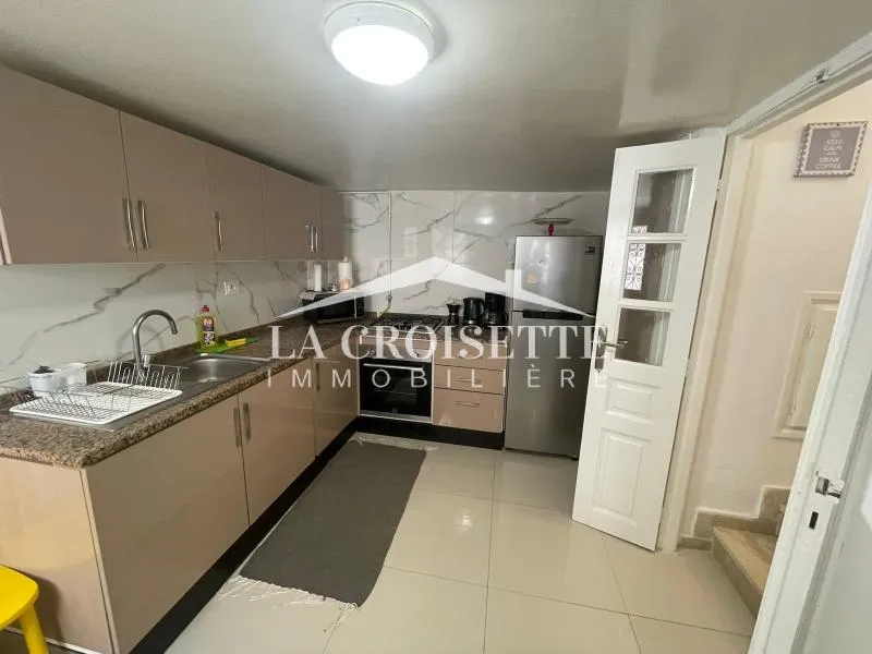 Appartement s2 meublé avec terrasse vue sur mer à La Marsa MAL1212