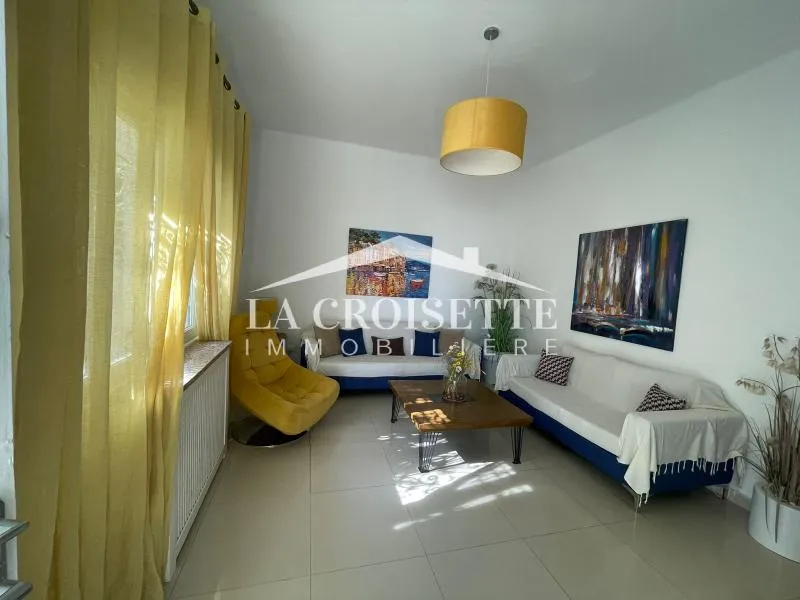 Appartement s2 meublé avec terrasse vue sur mer à La Marsa MAL1212