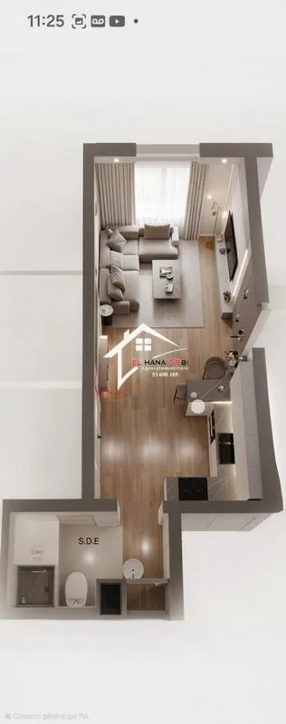 nouveau projet sur plan à vendre appartement s+0 à Mahdia corniche