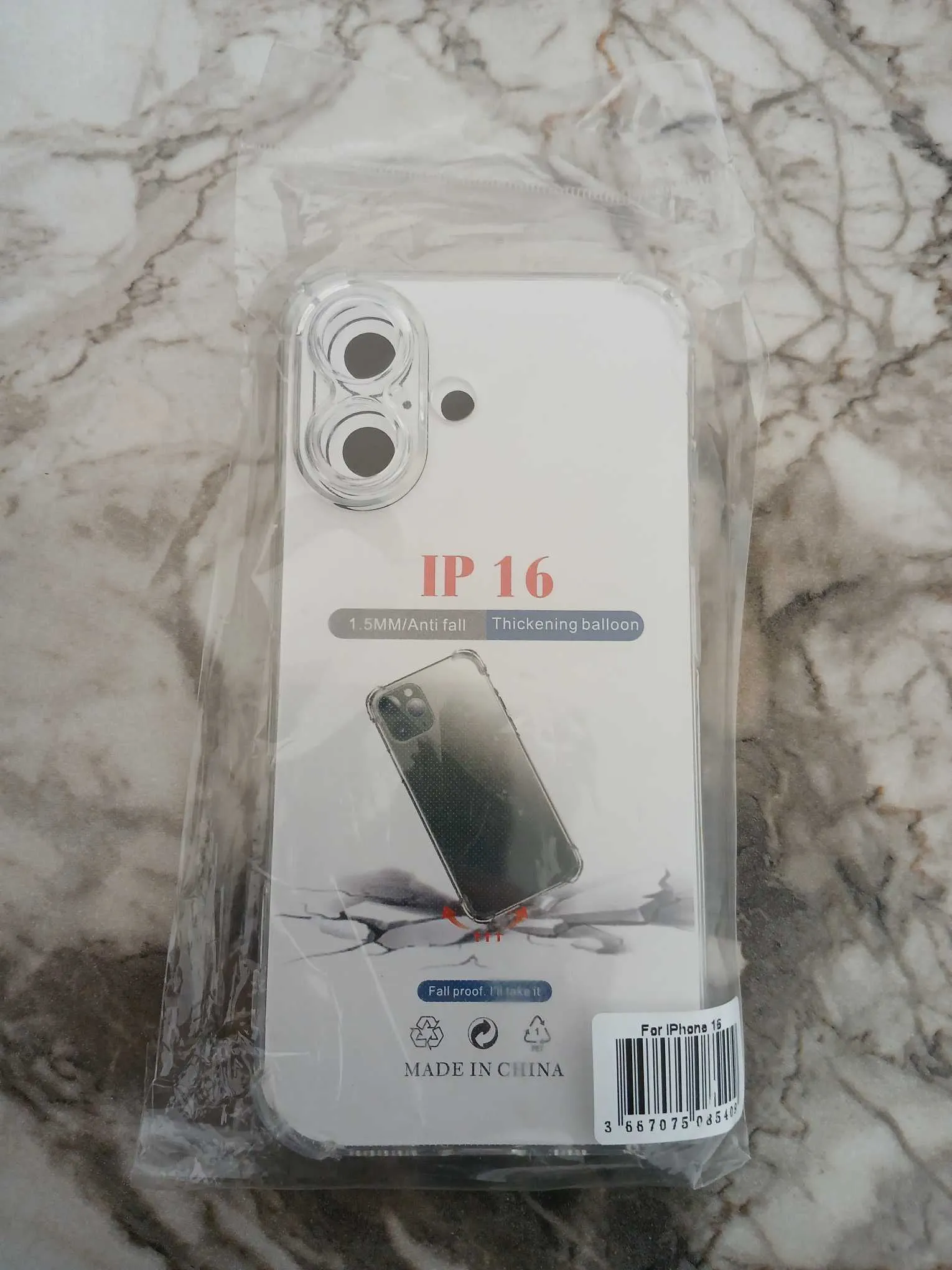 📱 Coque iPhone 16 transparente – Protection fine et élégante