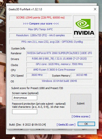 Unité Gamer R5 3600 RTX 2060S 16Go 256Go 2To