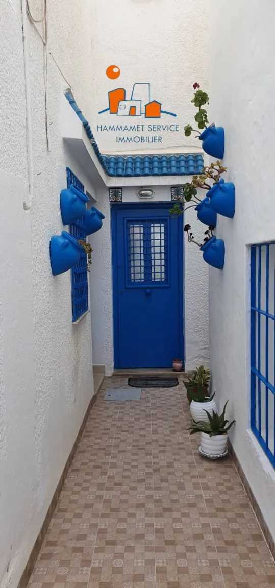 A vendre un #appartement s+1 au RDC au centre ville #Hammamet  superficie : 55 m²