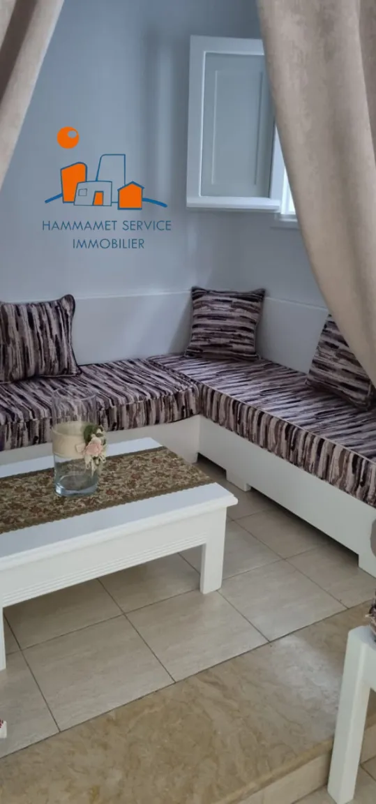 A vendre un #appartement s+1 au RDC au centre ville #Hammamet superficie : 55 m²