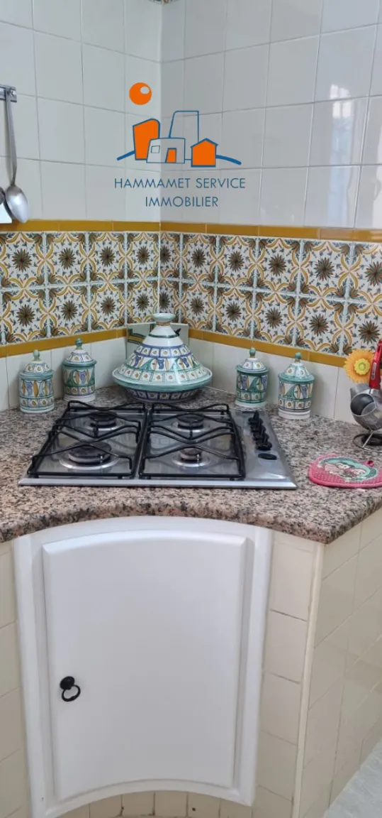 A vendre un #appartement s+1 au RDC au centre ville #Hammamet superficie : 55 m²
