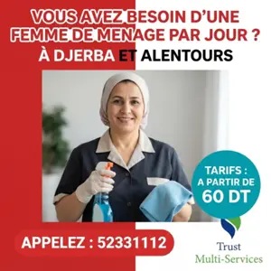 DES FEMMES DE MENAGES PAR JOUR  A  BEN GUERDANE 