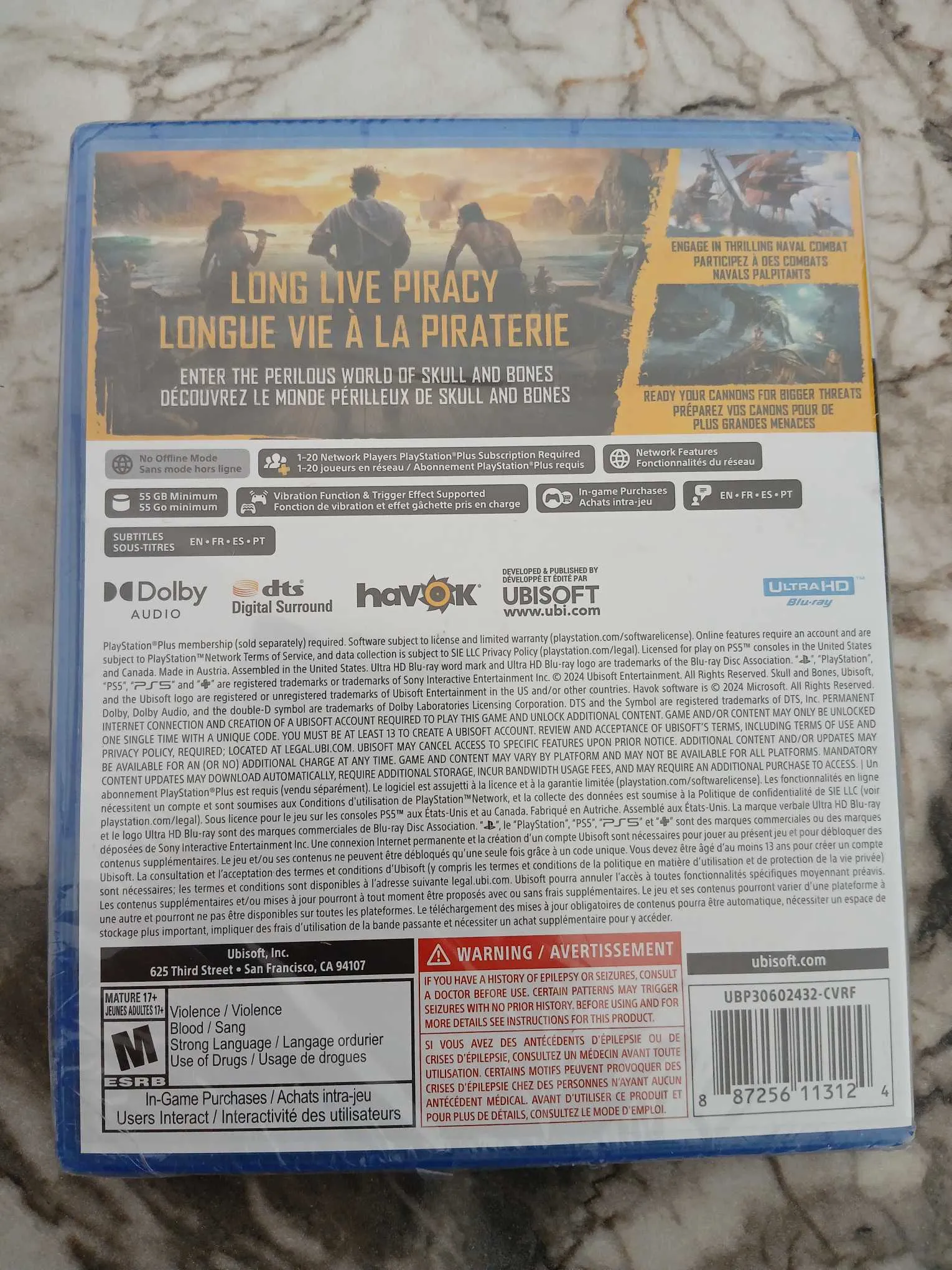 Skull and Bones – PS5 – État neuf