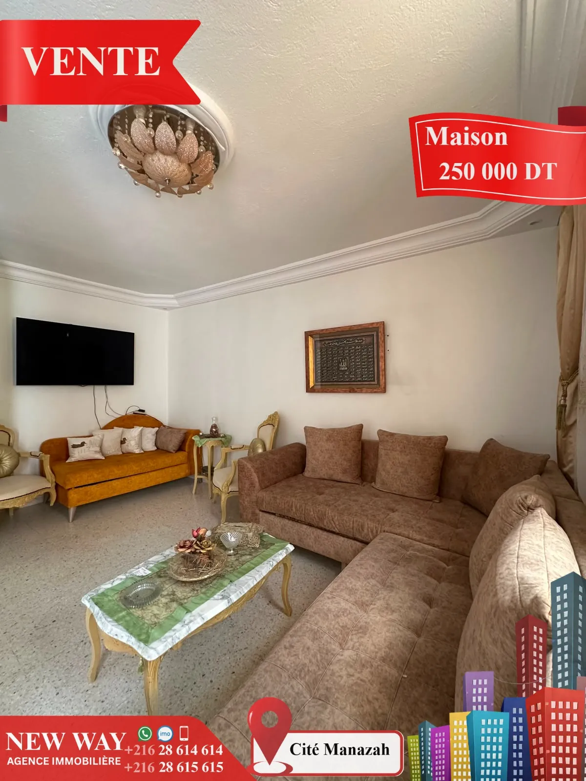 Maison de plain pied à Cité Manazah