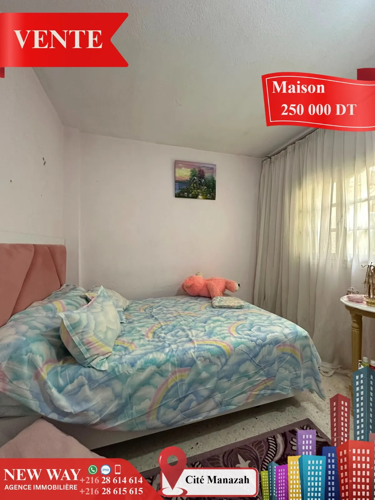Maison de plain pied à Cité Manazah